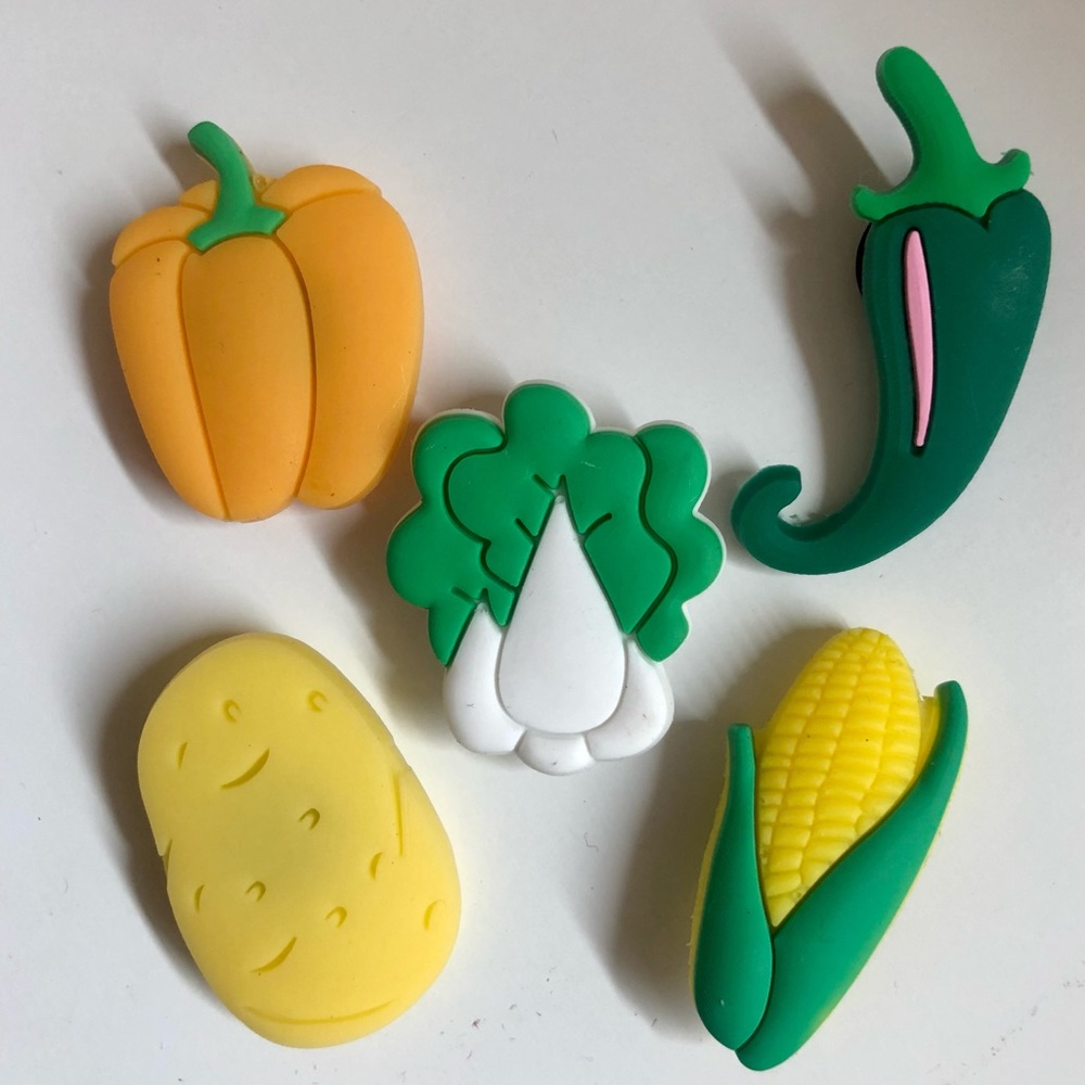 Veggie Lovers II - Croc charms 🌽🥔🥬🌶